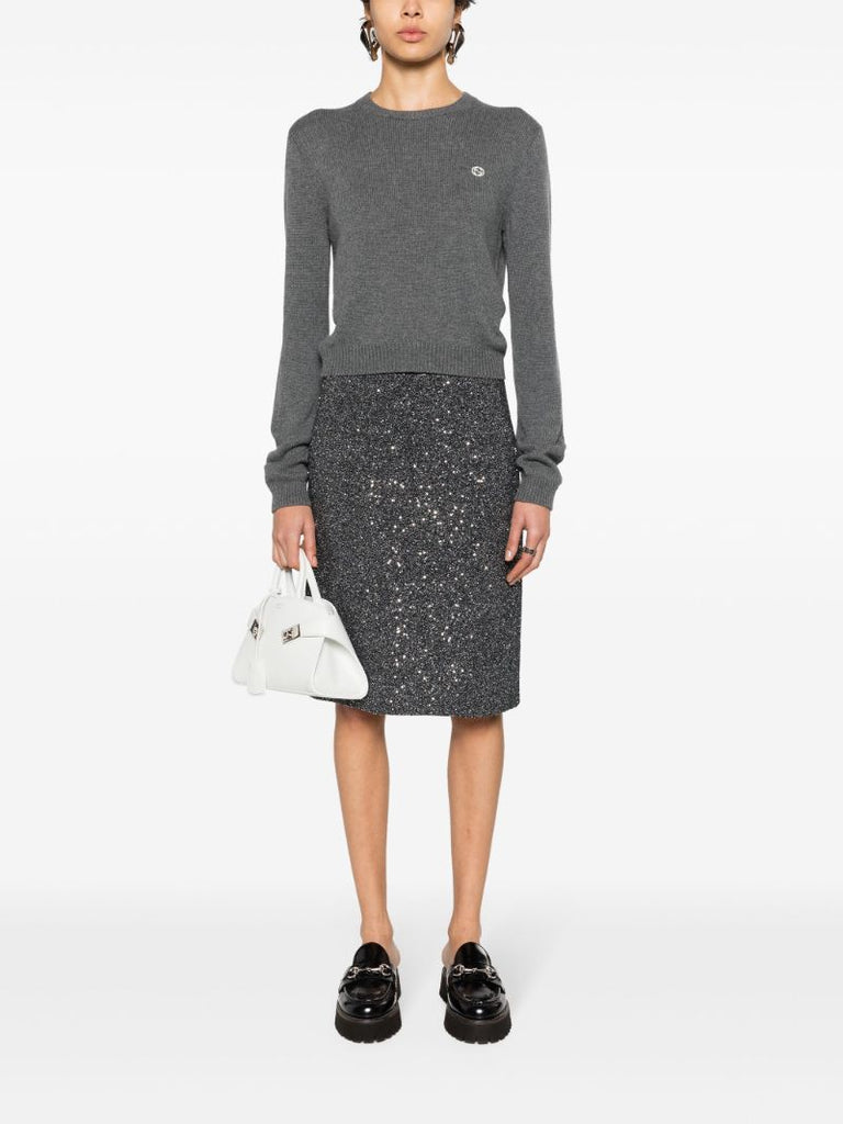 Grey Gg Cashmere Jumper