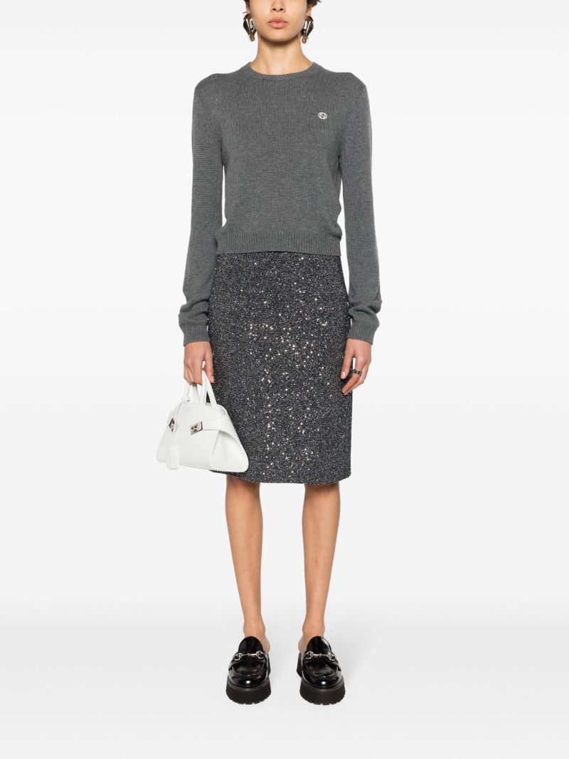 Grey Gg Cashmere Jumper