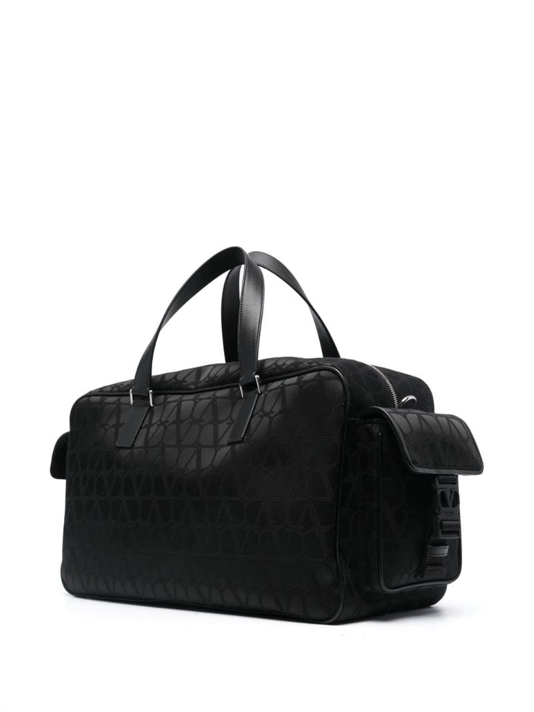 Black Toile Iconographe Canvas Duffle Bag