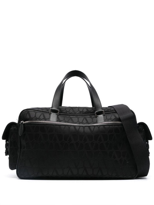 Black Toile Iconographe Canvas Duffle Bag