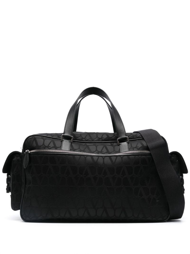 Black Toile Iconographe Canvas Duffle Bag