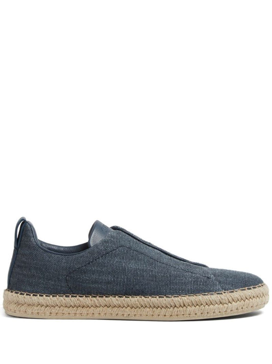Blue Triple Stitchâ_x0084_¢ Sneakers