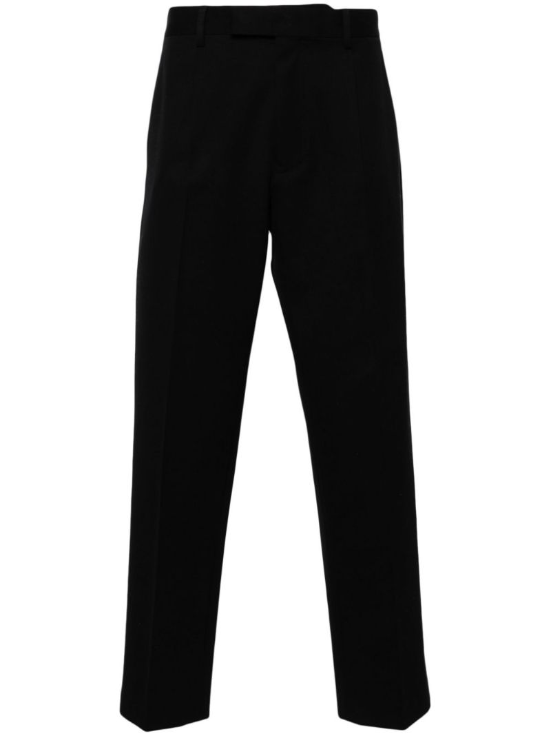 Black Mid-rise Tailored Trousers