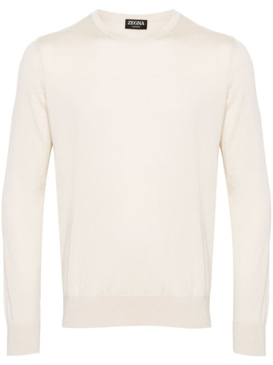 Neutral Cashseta Knitted Jumper