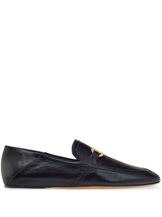 Black New Vara Leather Loafers
