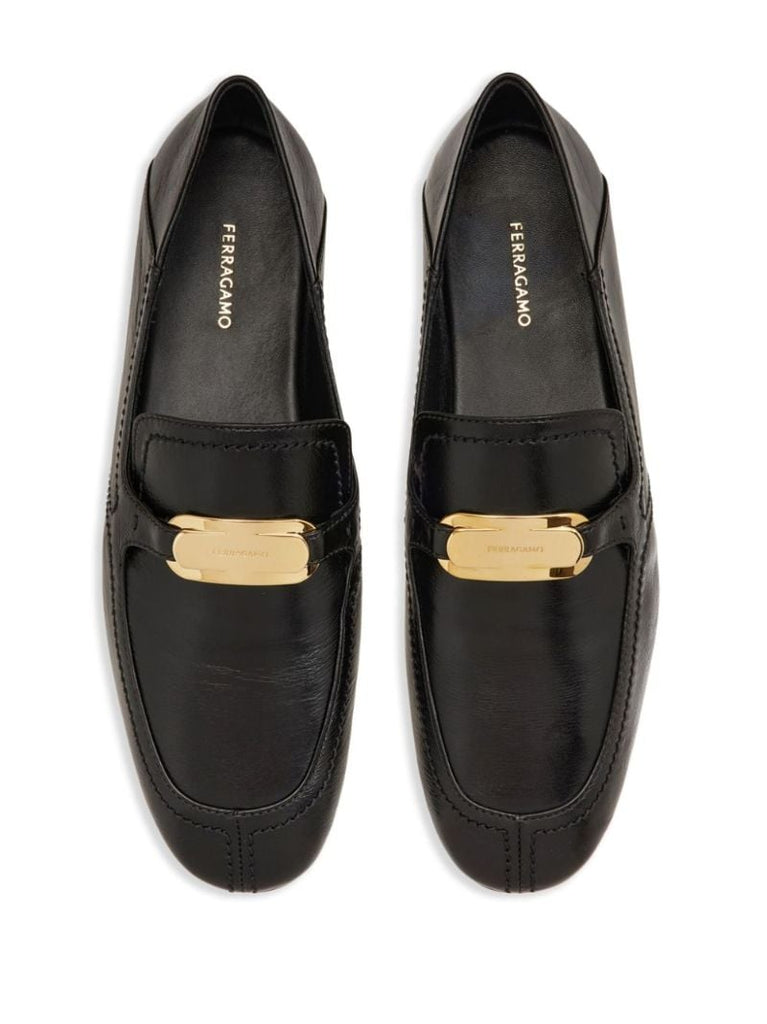 Black New Vara Leather Loafers