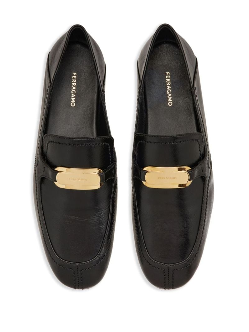 Black New Vara Leather Loafers