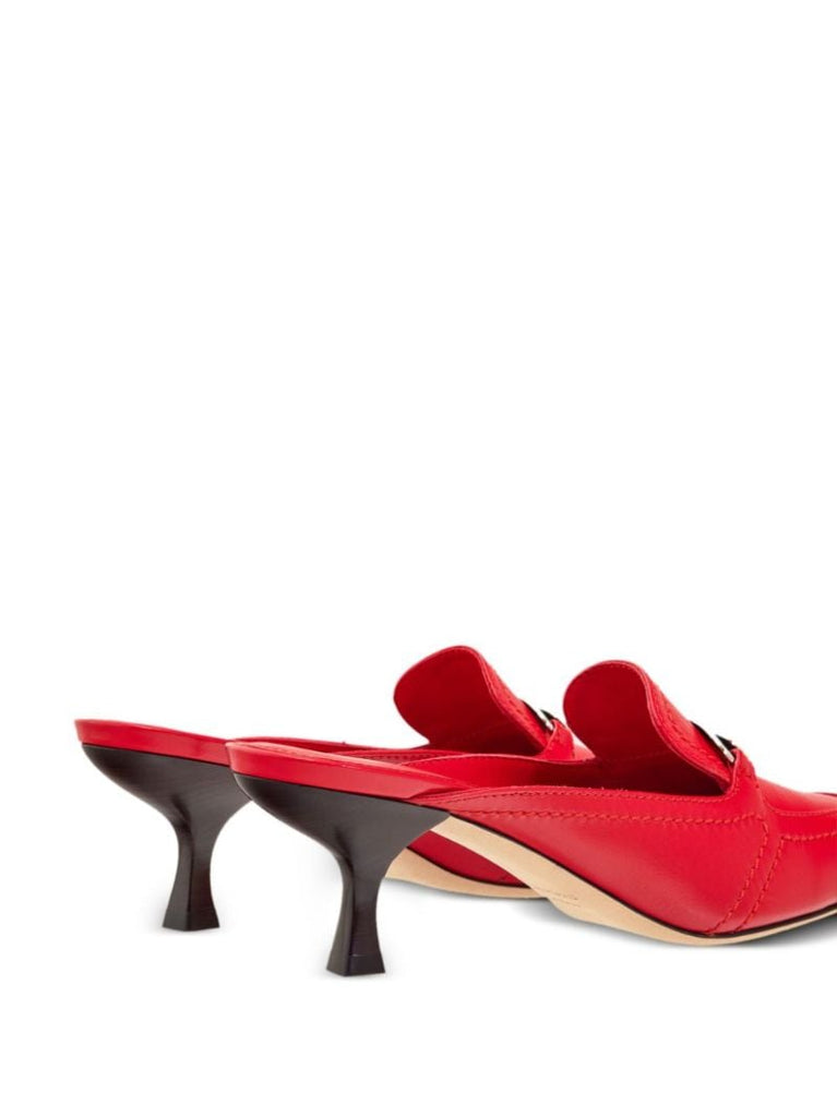Red New Vara Leather Mules