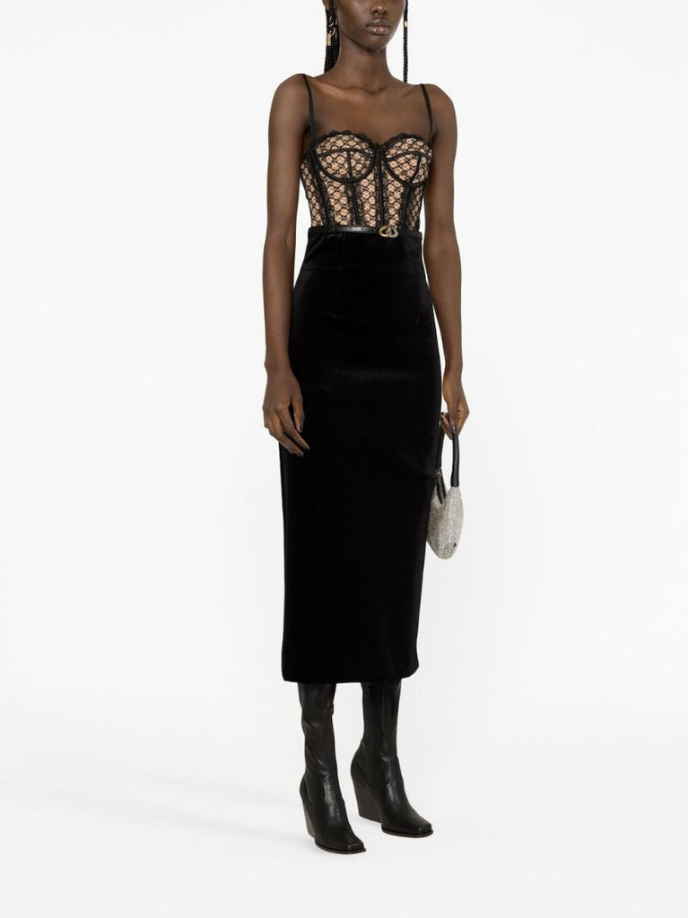 Black Gg Lace Corset