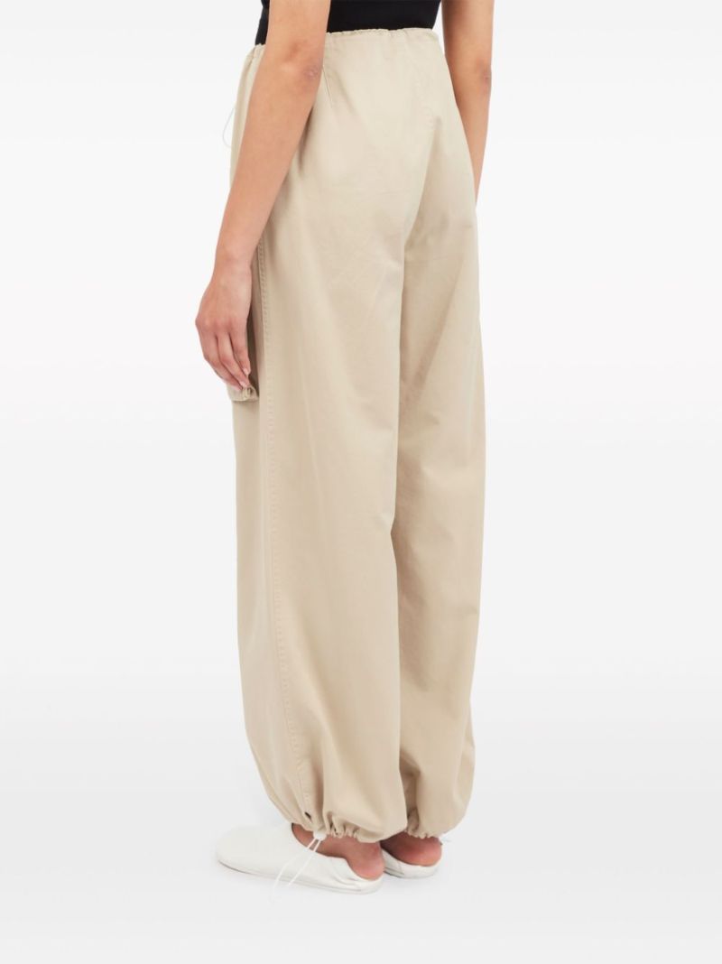 Neutral Wide-leg Cargo Cotton Trousers