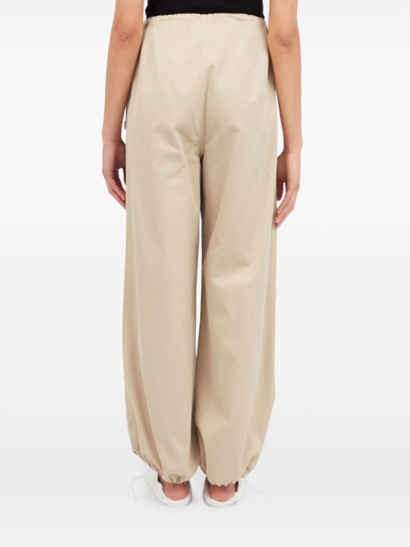 Neutral Wide-leg Cargo Cotton Trousers