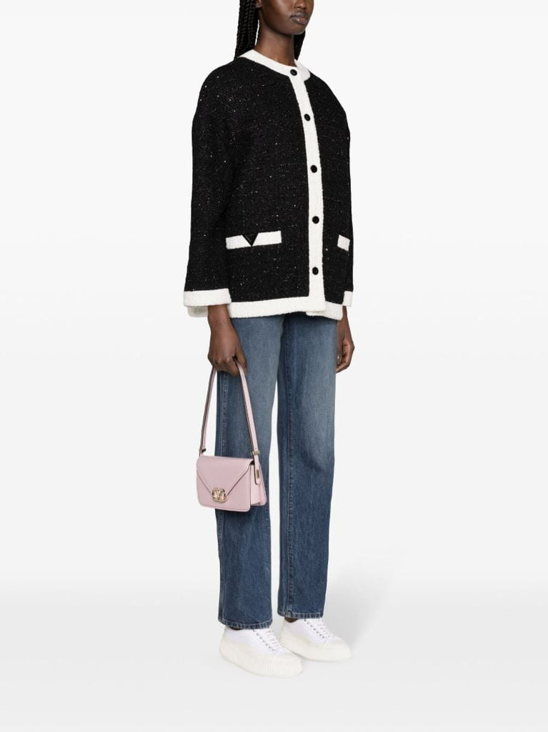 Black Tweed Vlogo Jacket