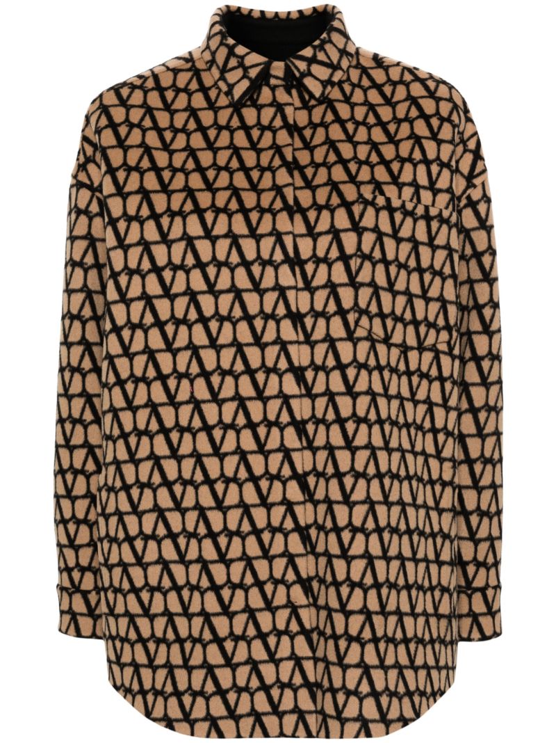 Brown Toile Iconographe Reversible Shirt
