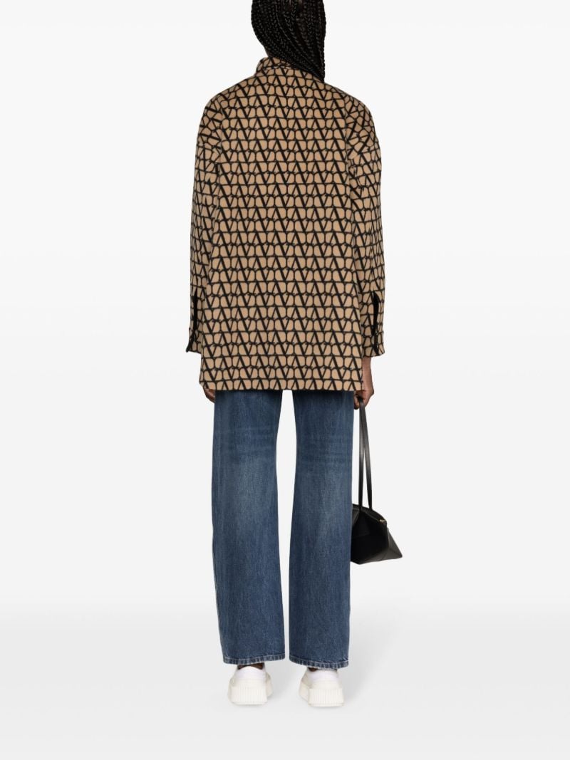 Brown Toile Iconographe Reversible Shirt