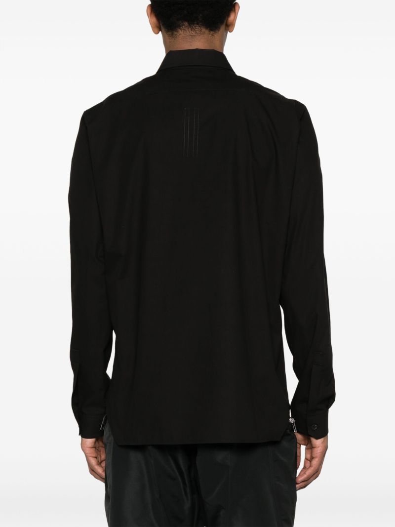 Black Flap Pocket Organic Cotton Shirt