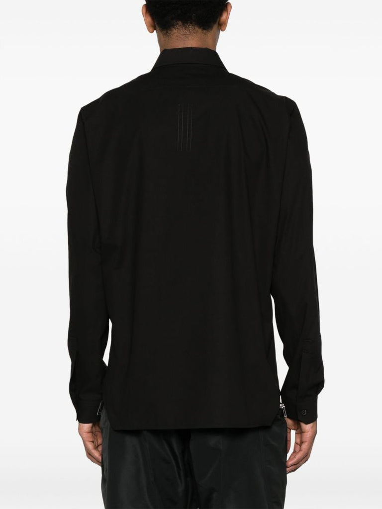 Black Flap Pocket Organic Cotton Shirt