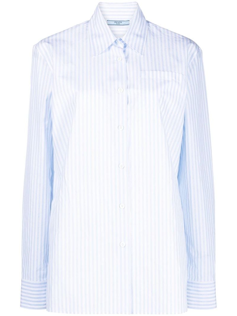 Blue Striped Cotton Shirt