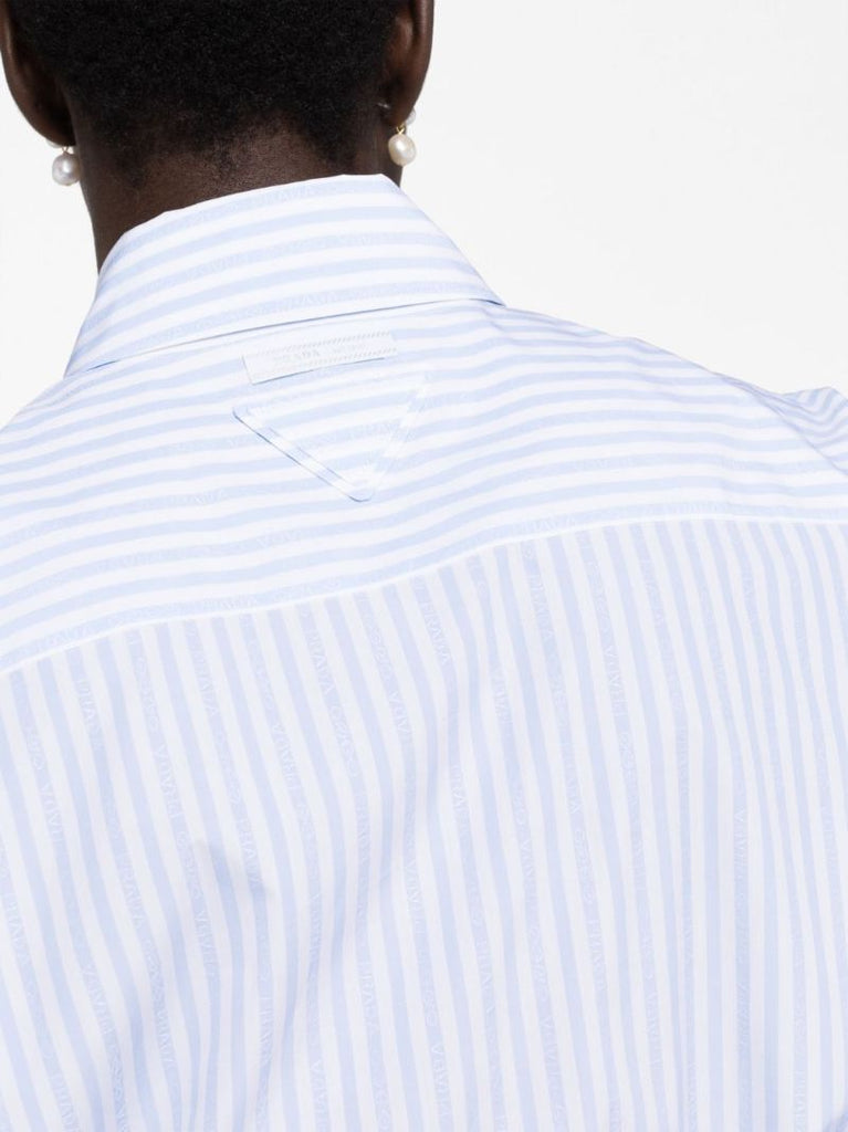 Blue Striped Cotton Shirt