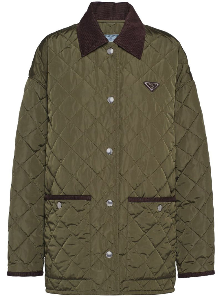 Green Re-nylon Quilted Jacket