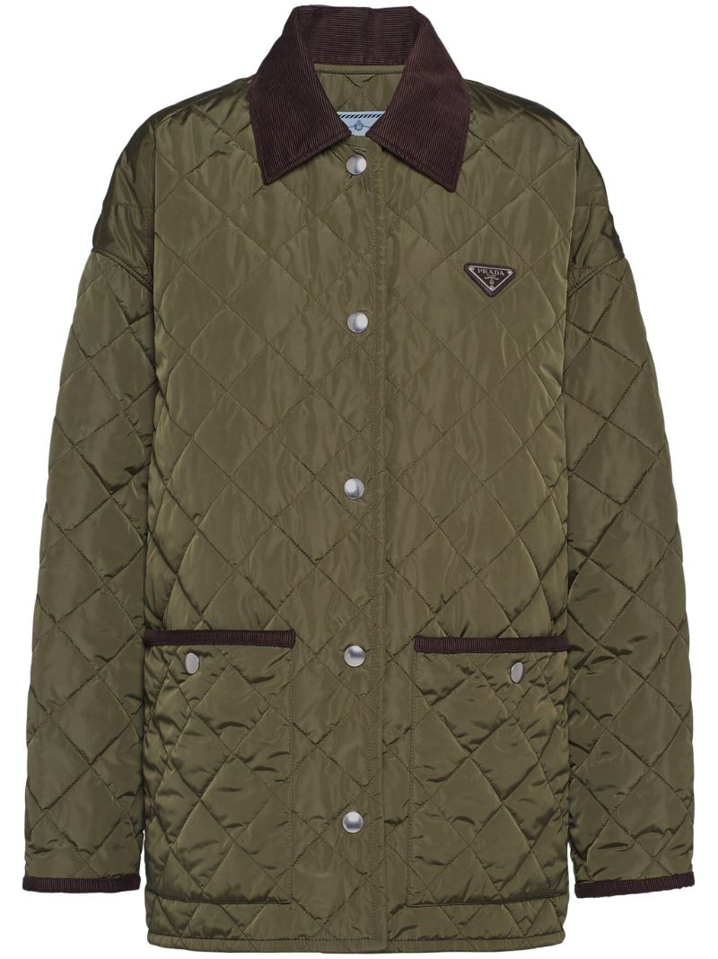 Green Re-nylon Quilted Jacket