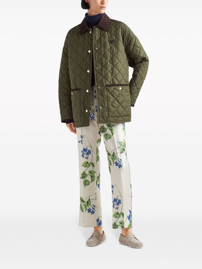 Green Re-nylon Quilted Jacket