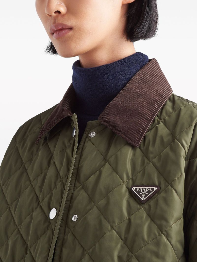 Green Re-nylon Quilted Jacket