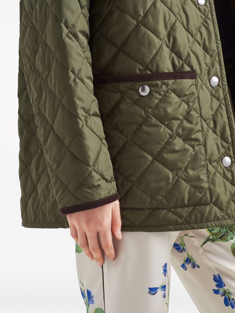 Green Re-nylon Quilted Jacket