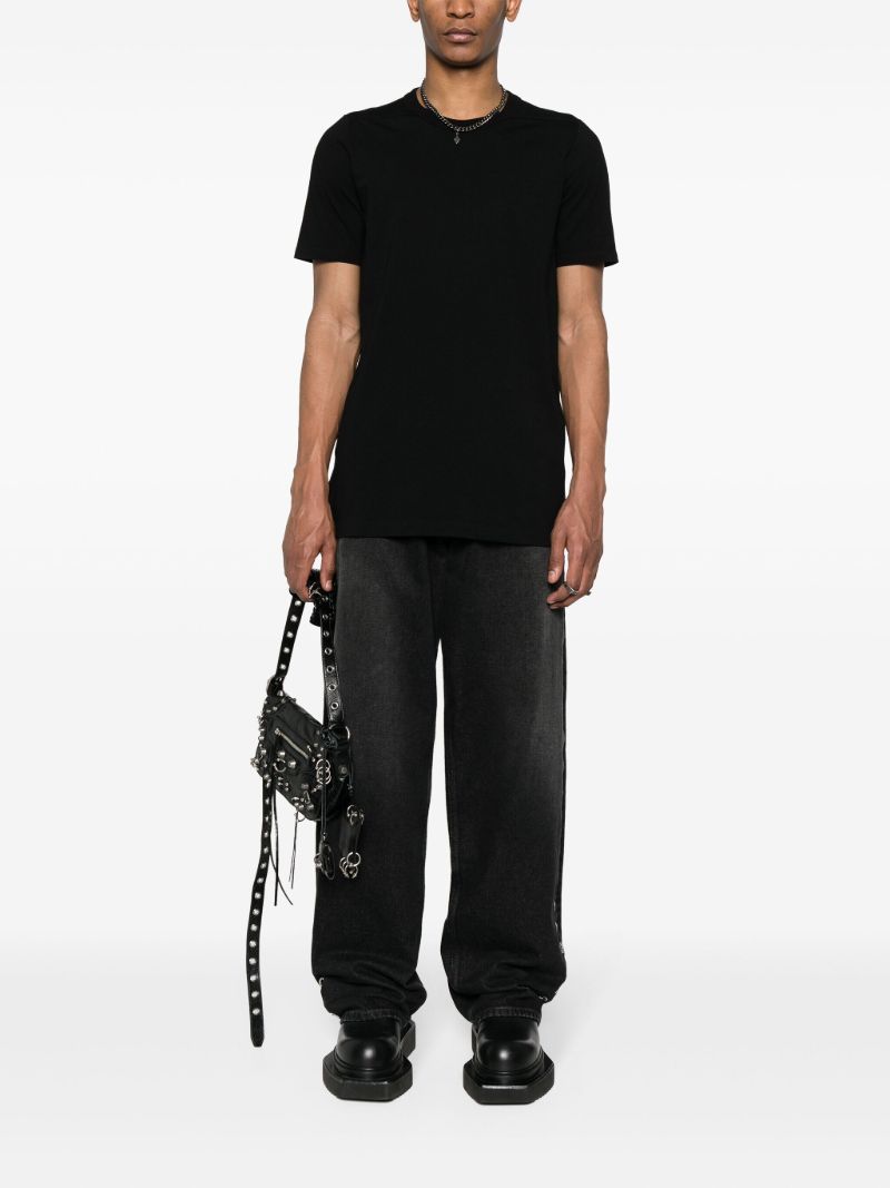 Black Crew Neck Organic Cotton T-shirt