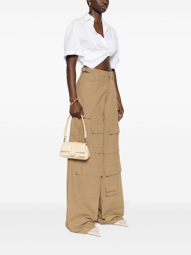 Neutral Le Petit Bambinou Leather Shoulder Bag