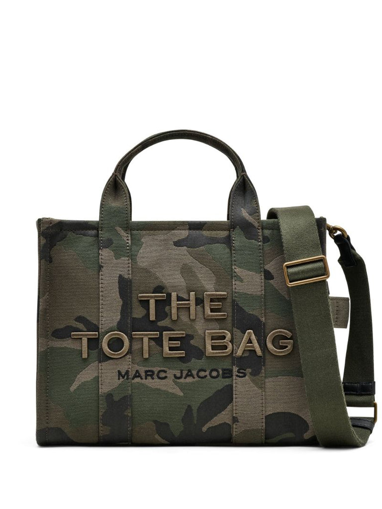 Green the Camo Jacquard Medium Tote Bag