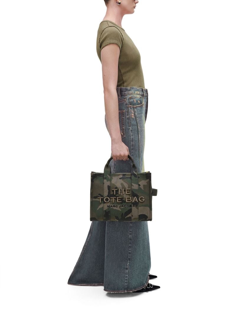 Green the Camo Jacquard Medium Tote Bag