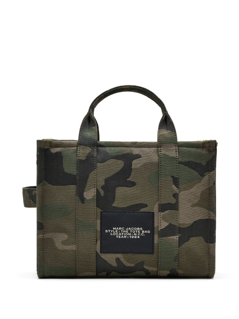 Green the Camo Jacquard Medium Tote Bag