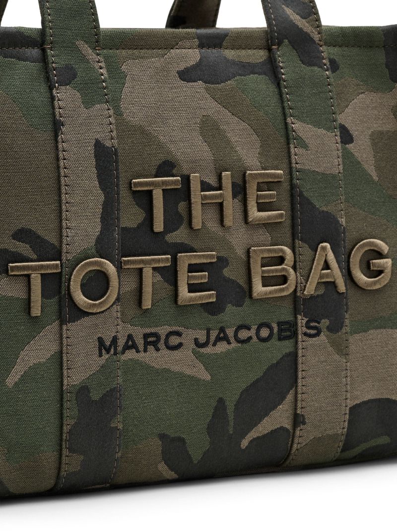 Green the Camo Jacquard Medium Tote Bag