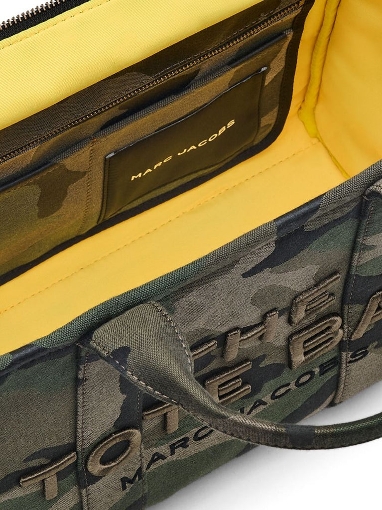 Green the Camo Jacquard Medium Tote Bag