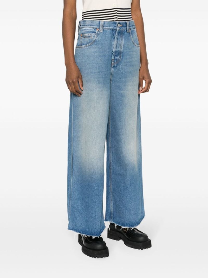 Blue Wide Leg Jeans
