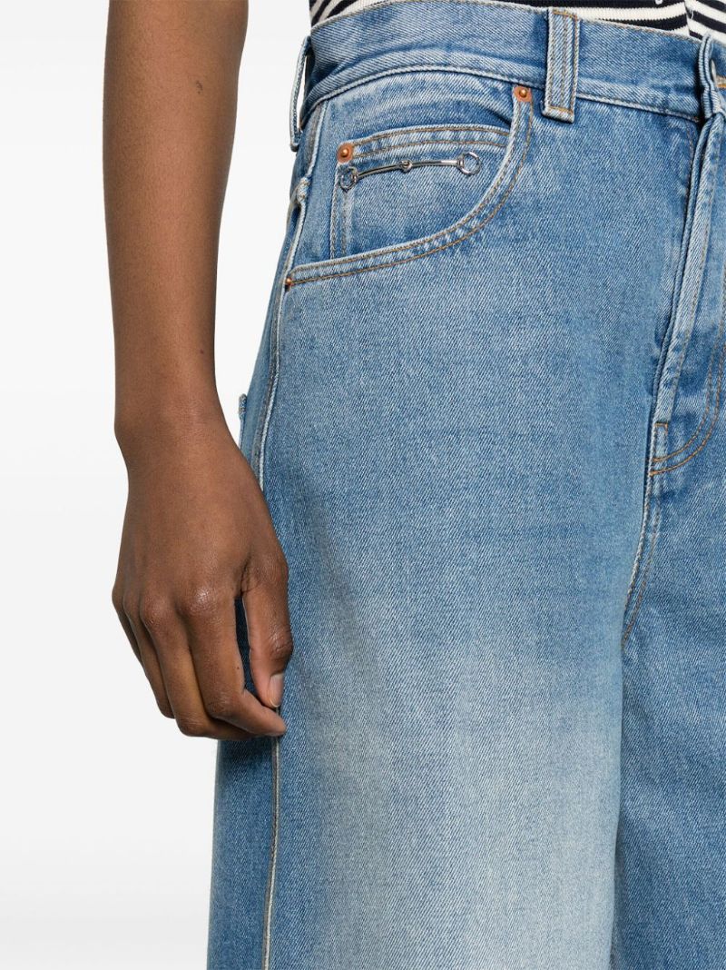 Blue Wide Leg Jeans