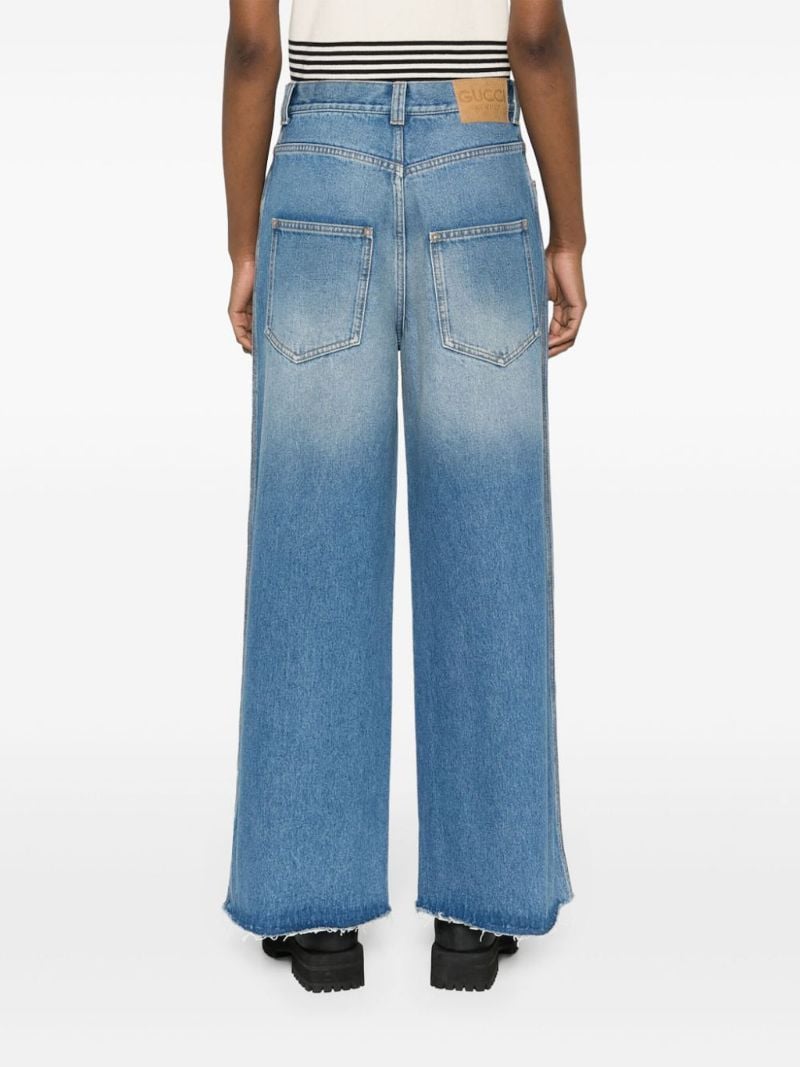 Blue Wide Leg Jeans