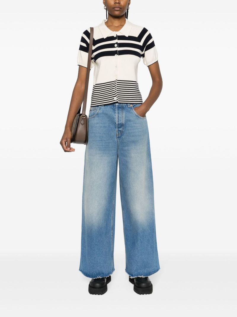 Blue Wide Leg Jeans