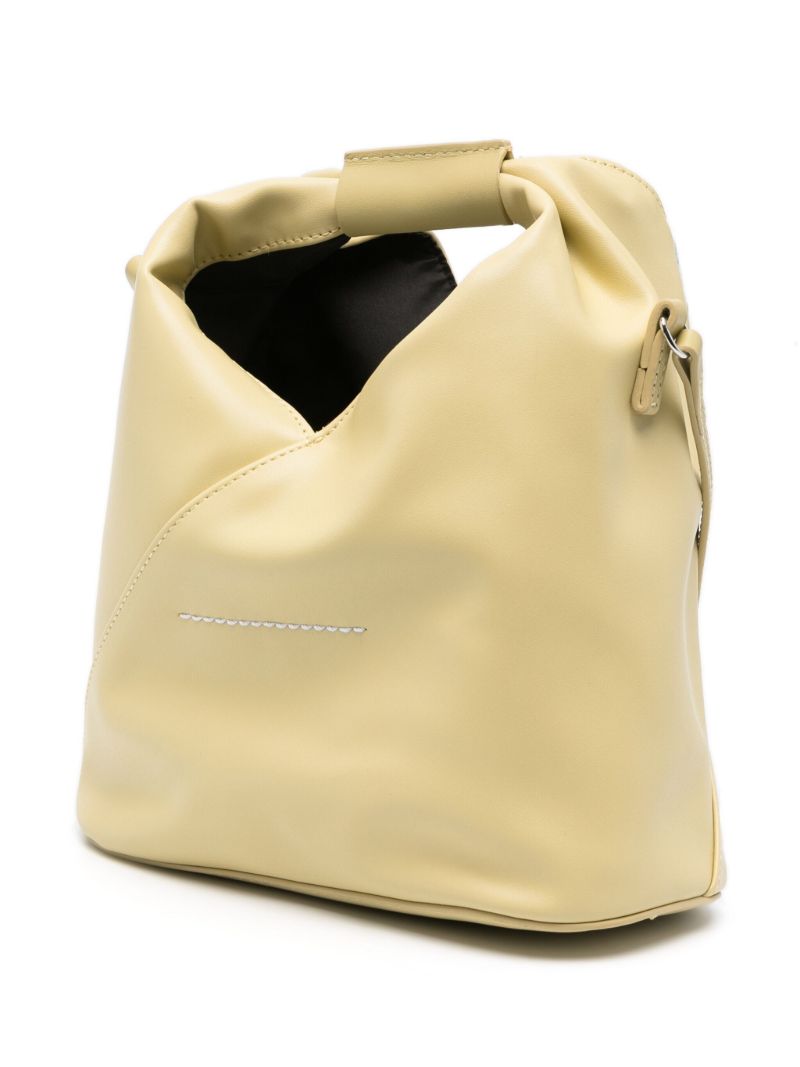 Yellow Faux-leather Tote Bag