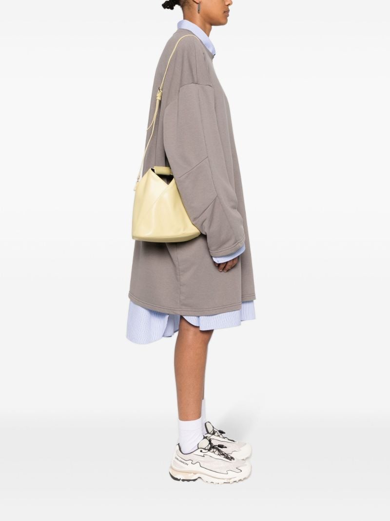 Yellow Faux-leather Tote Bag
