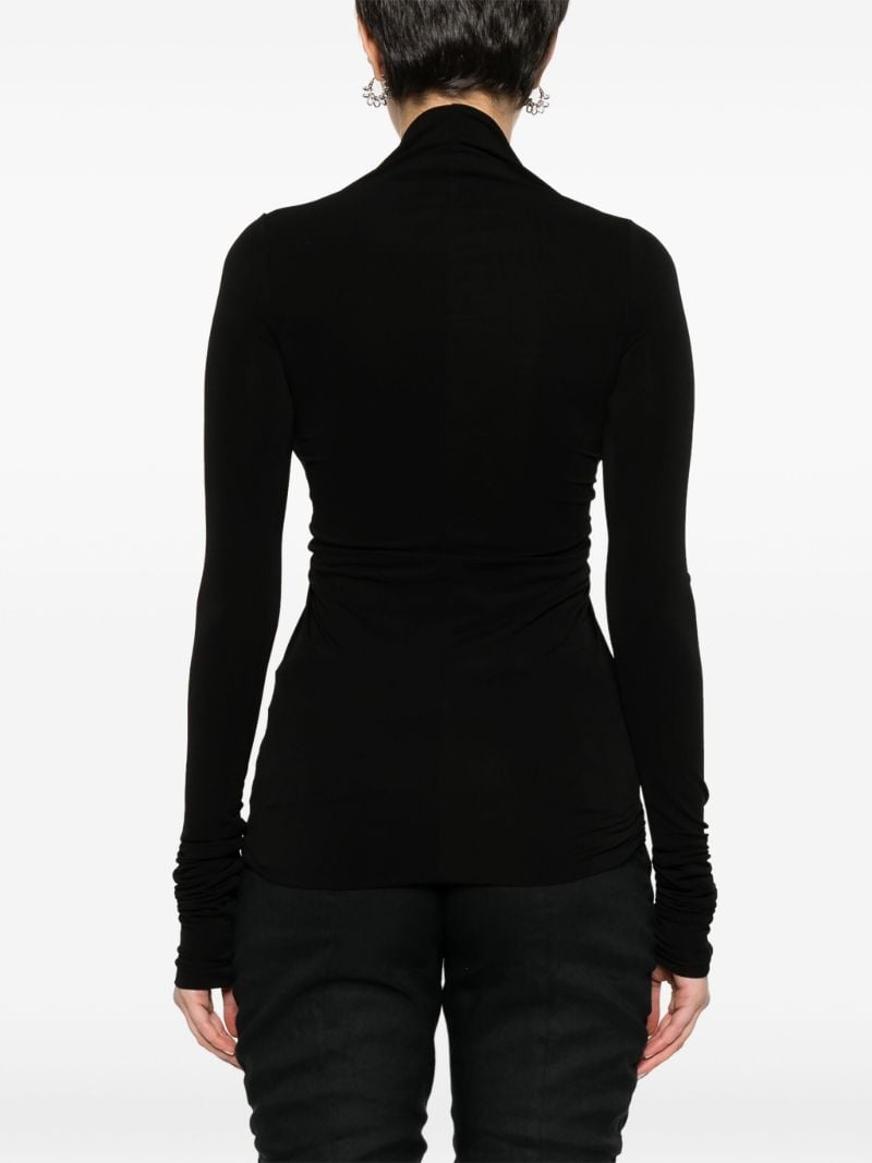 Black Prong Cut-out Top