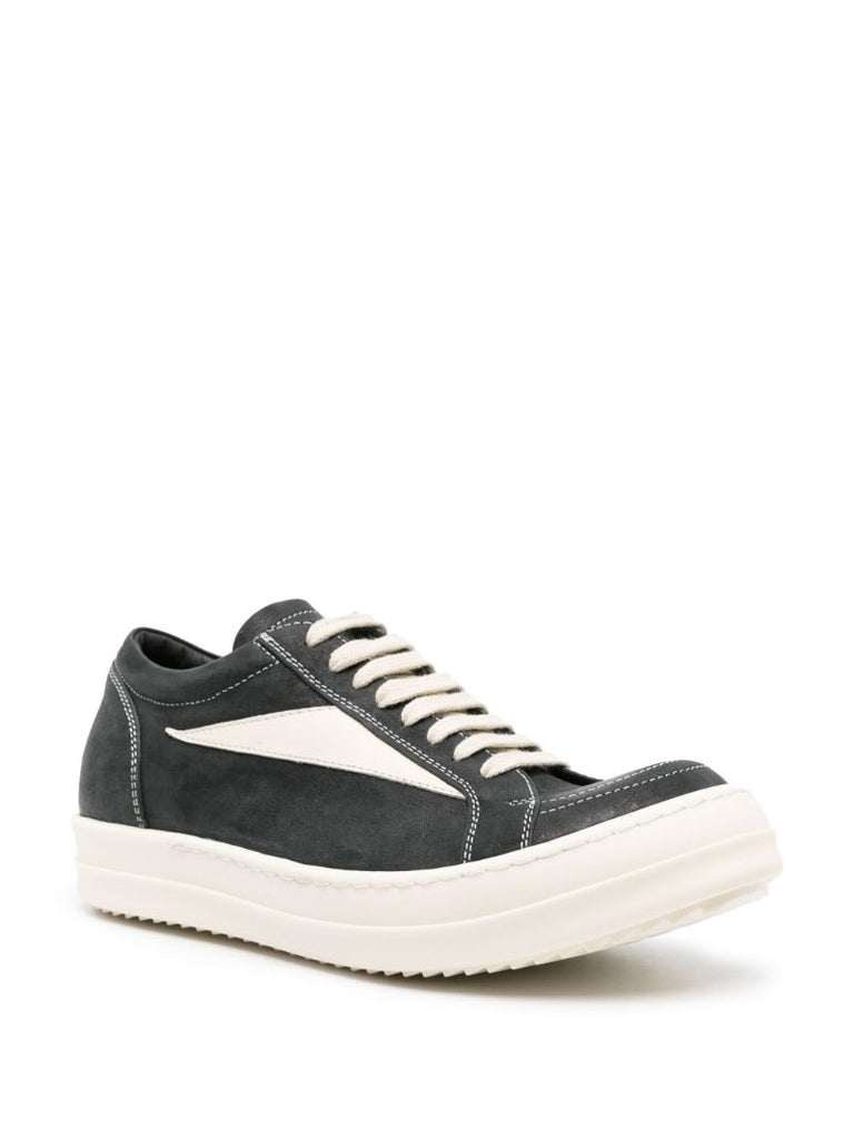Black Vintage Leather Sneakers