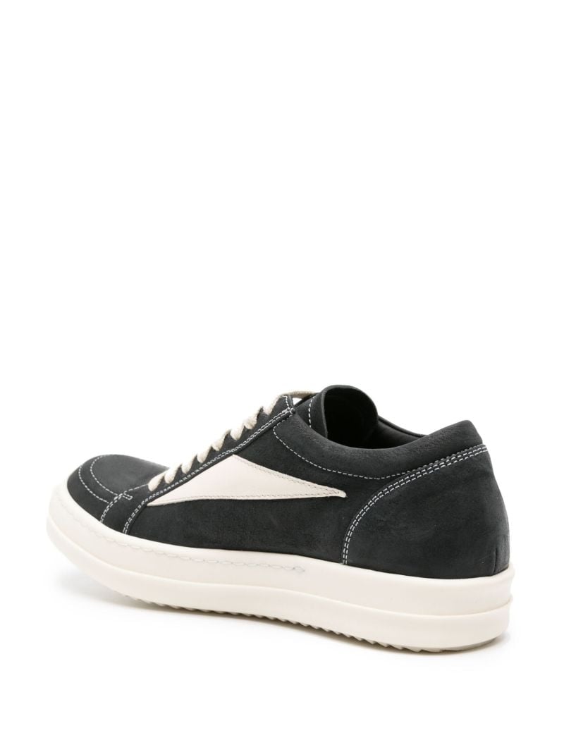Black Vintage Leather Sneakers