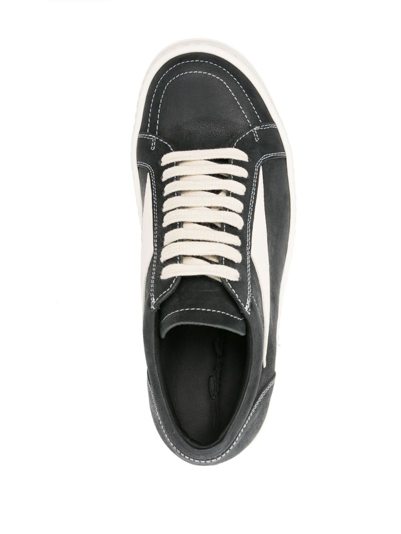 Black Vintage Leather Sneakers