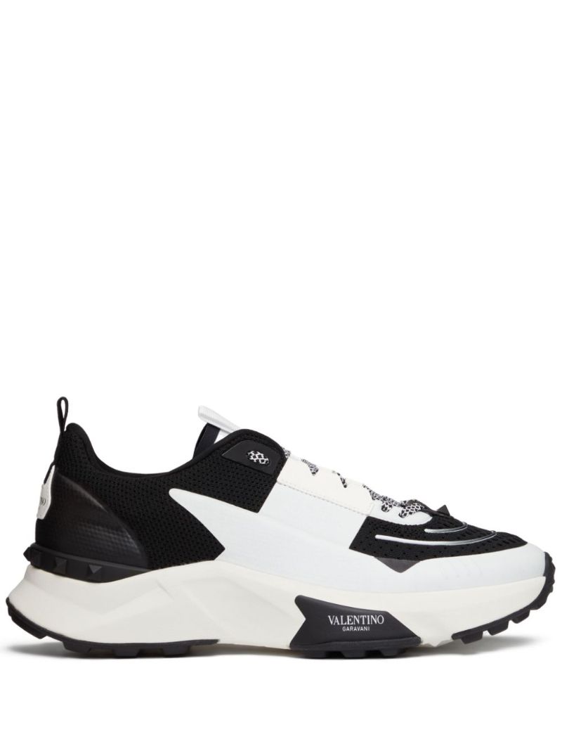 Black True Act Panelled Sneakers