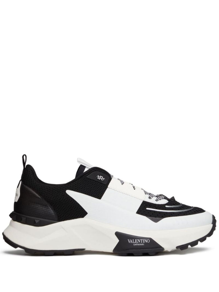 Black True Act Panelled Sneakers