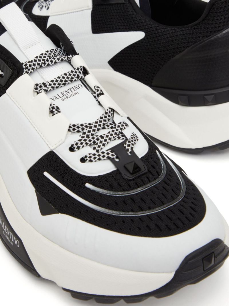 Black True Act Panelled Sneakers