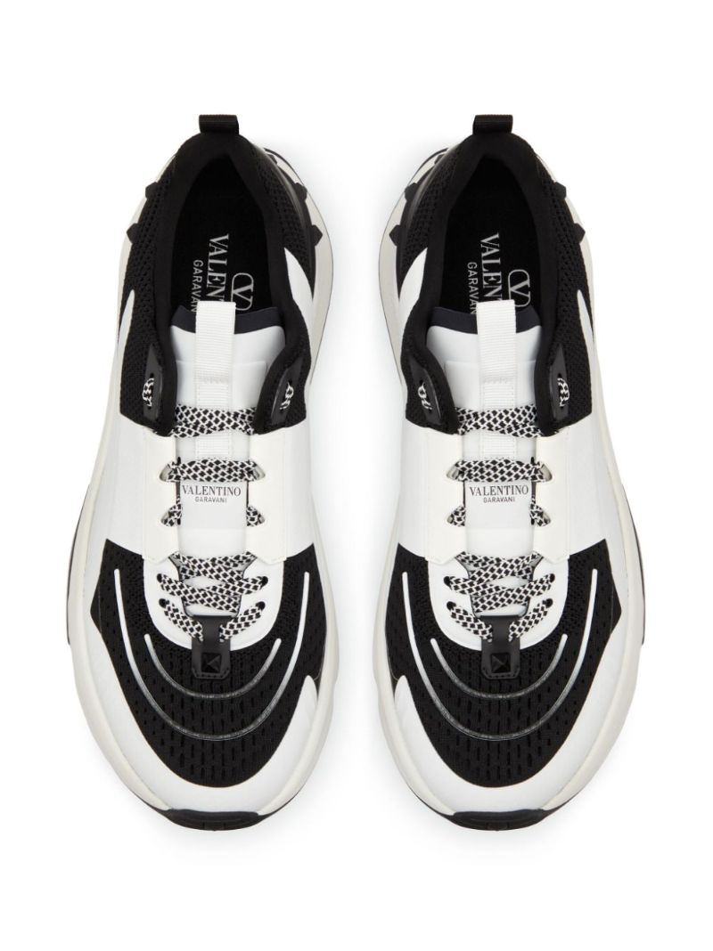 Black True Act Panelled Sneakers