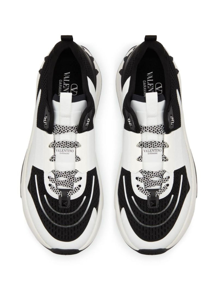 Black True Act Panelled Sneakers