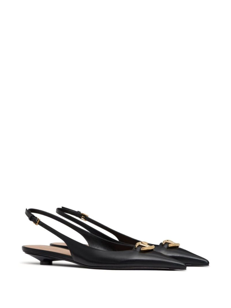 Black the Bold Edition Vlogo Ballet Pumps